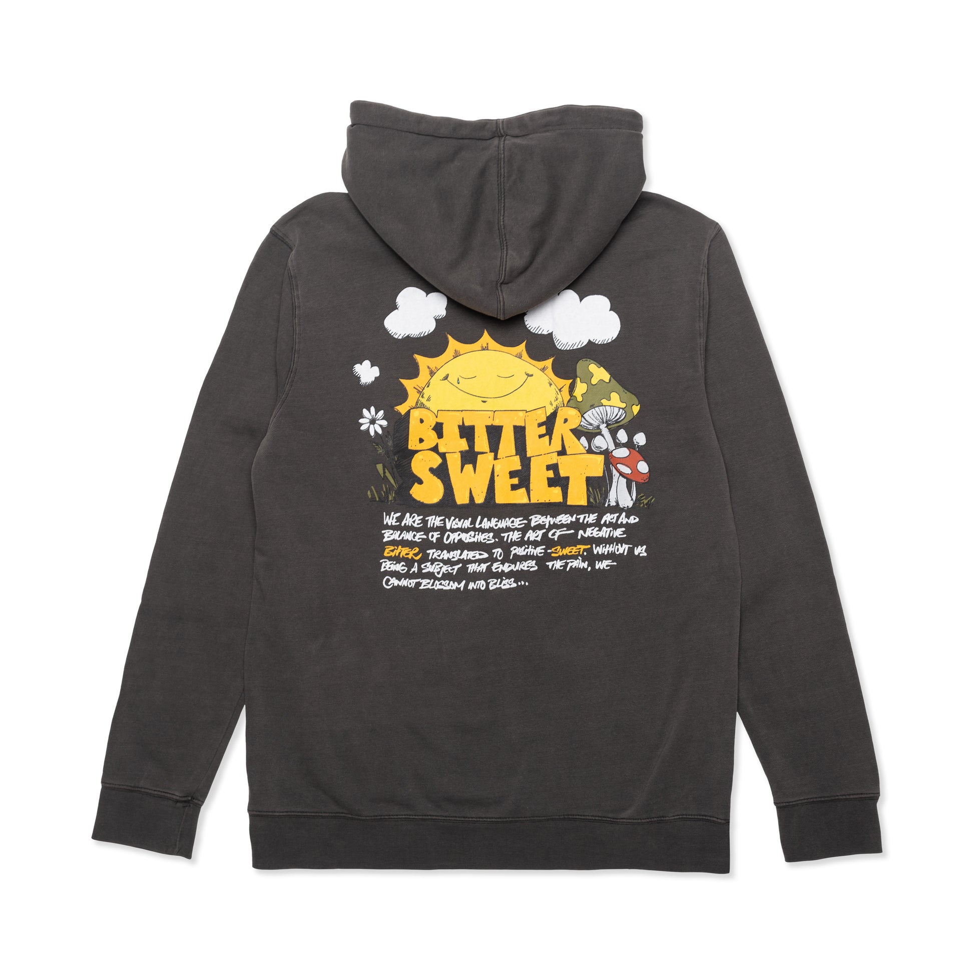 Sad Sun Hoodie - Washed Black - Bittersweet